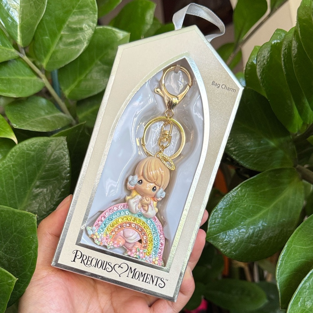 Precious Moments Angel Rainbow Bag Charm